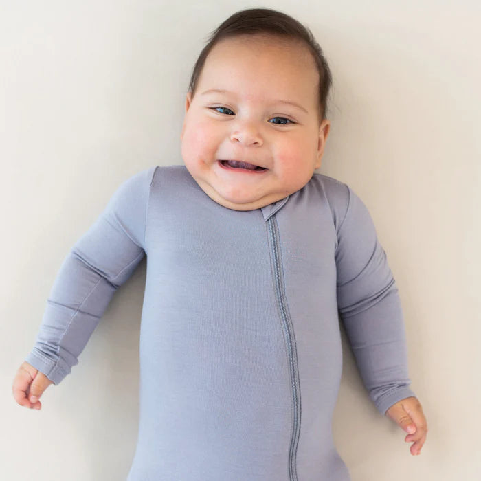 KYTE BABY ZIPPERED ROMPER HAZE