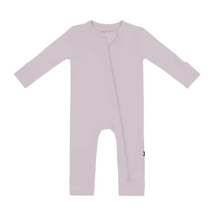 KYTE BABY ZIPPERED ROMPER IN WISTERIA