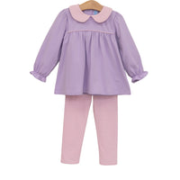 Abigail Pant Set Lavender/Light Pink