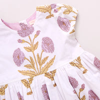 PINK CHICKEN MARISOL DRESS LAVENDER DANDELION