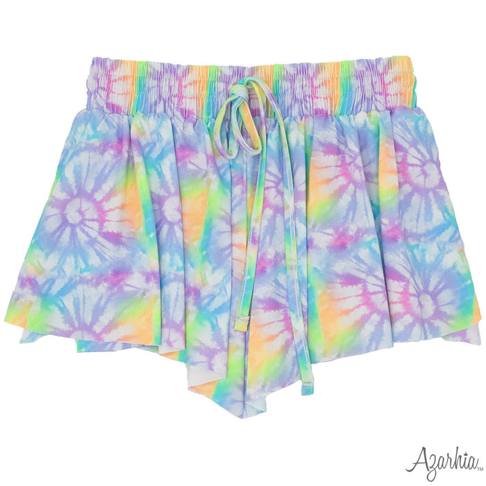 AZARHIA LAVENDER BURST BUTTERFY FLOWY SHORT