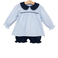 Katherine Bloomer Set Light Blue Stripe/Navy