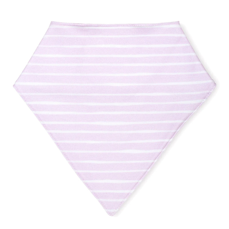 LAVENDER BOW LILAC STRIPE BIB