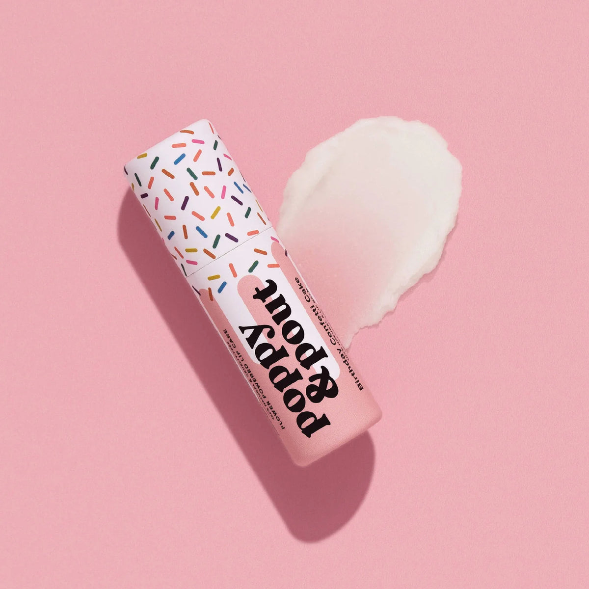 POPPY & POUT BIRTHDAY CONFETTI CAKE LIP BALM PINK