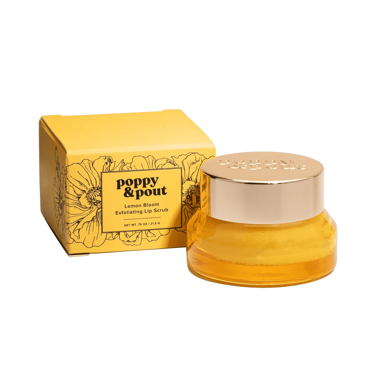 POPPY & POUT LIP SCRUB LEMON BLOOM