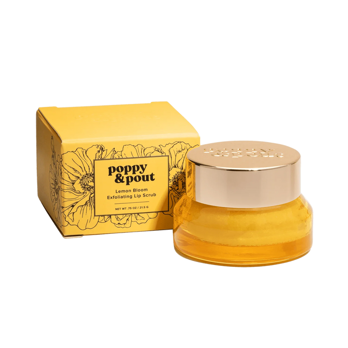 POPPY & POUT LIP SCRUB LEMON BLOOM