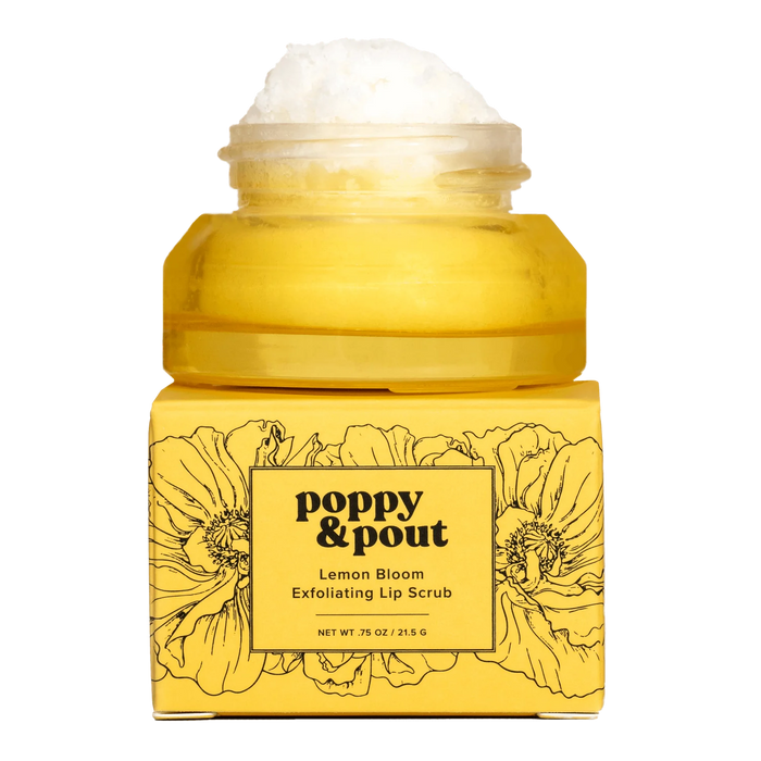 POPPY & POUT LIP SCRUB LEMON BLOOM