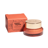 POPPY & POUT LIP SCRUB POMEGRANATE PEACH