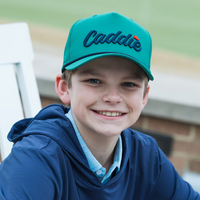 Caddie Youth Performance Rope Hat Green/Navy