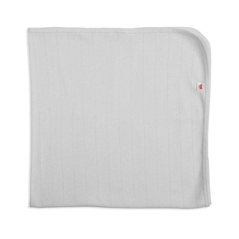 MAGNETIC ME LOVE LINES IVORY ORGANIC COTTON BLANKET