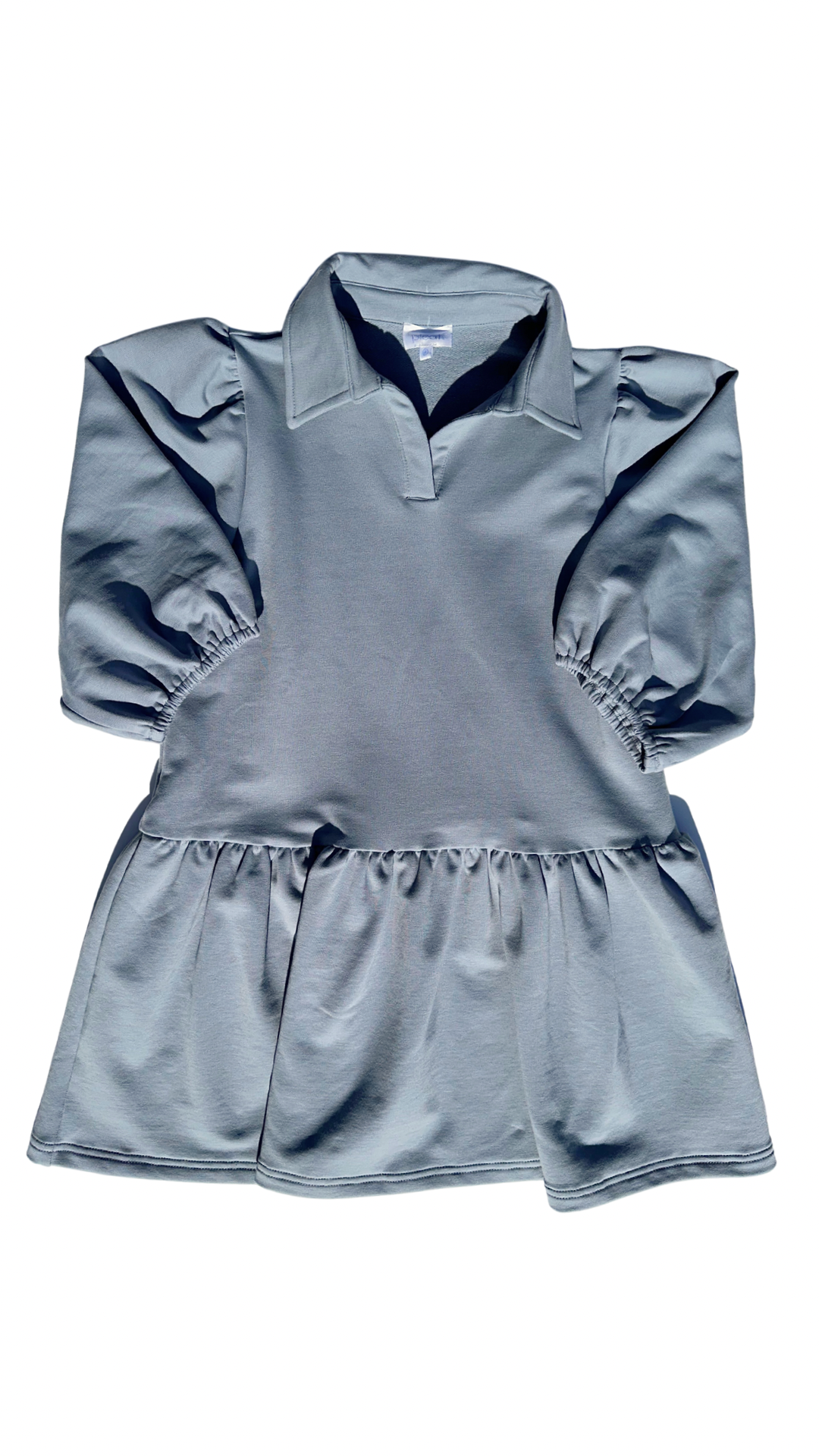 PLEAT SIBLEY SWEATSHIRT DRESS CLOUD