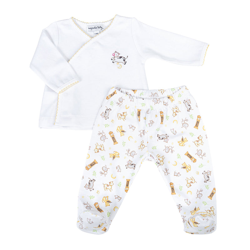 MAGNOLIA BABY HEY DIDDLE, DIDDLE FOOTED PANTS SET