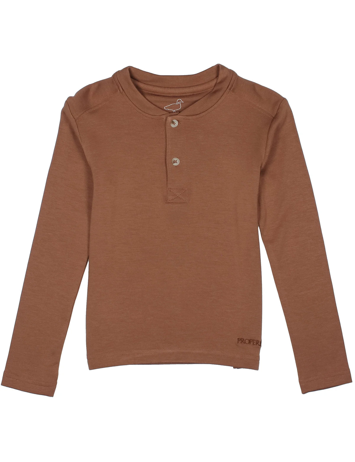 Boys Shoreline Henley Walnut