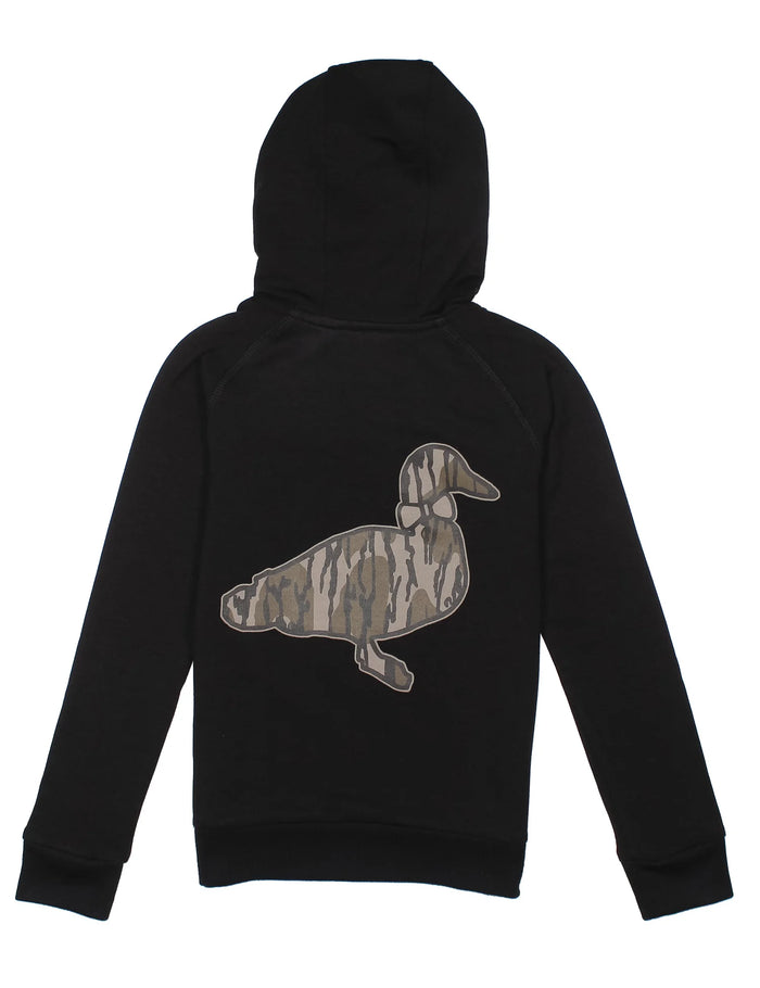 Boys Element Logo hoodie Mossy Oak Bottomland Black
