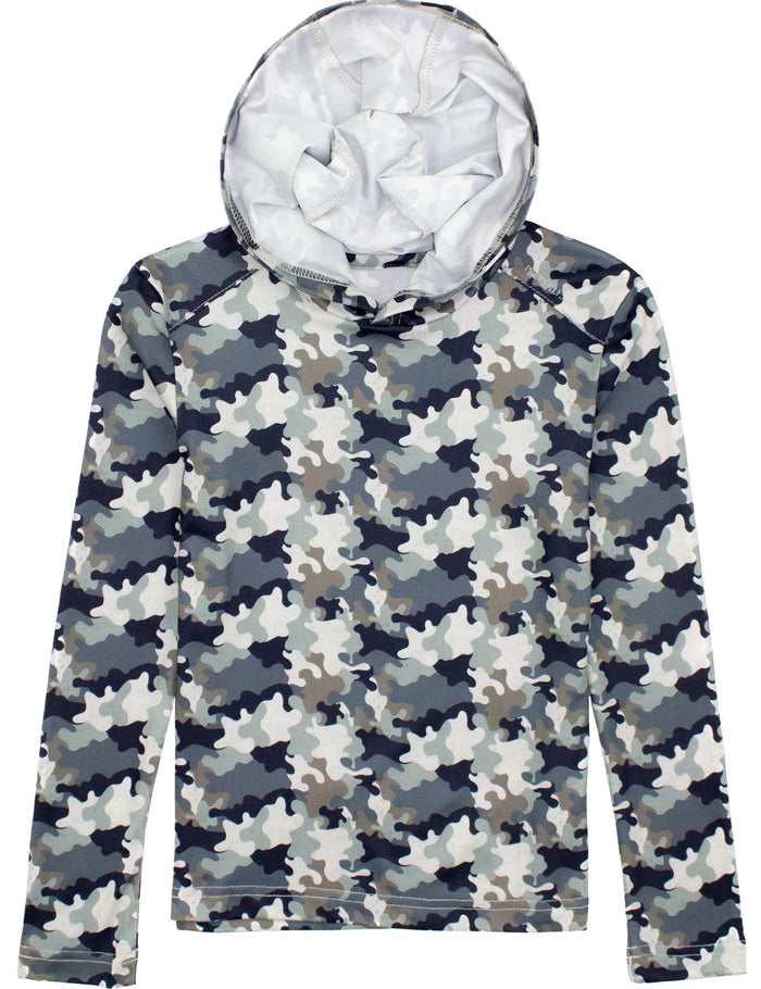 PROPERLY TIED BOYS RAVINE HOODIE DELTA BACKWATER CAMO
