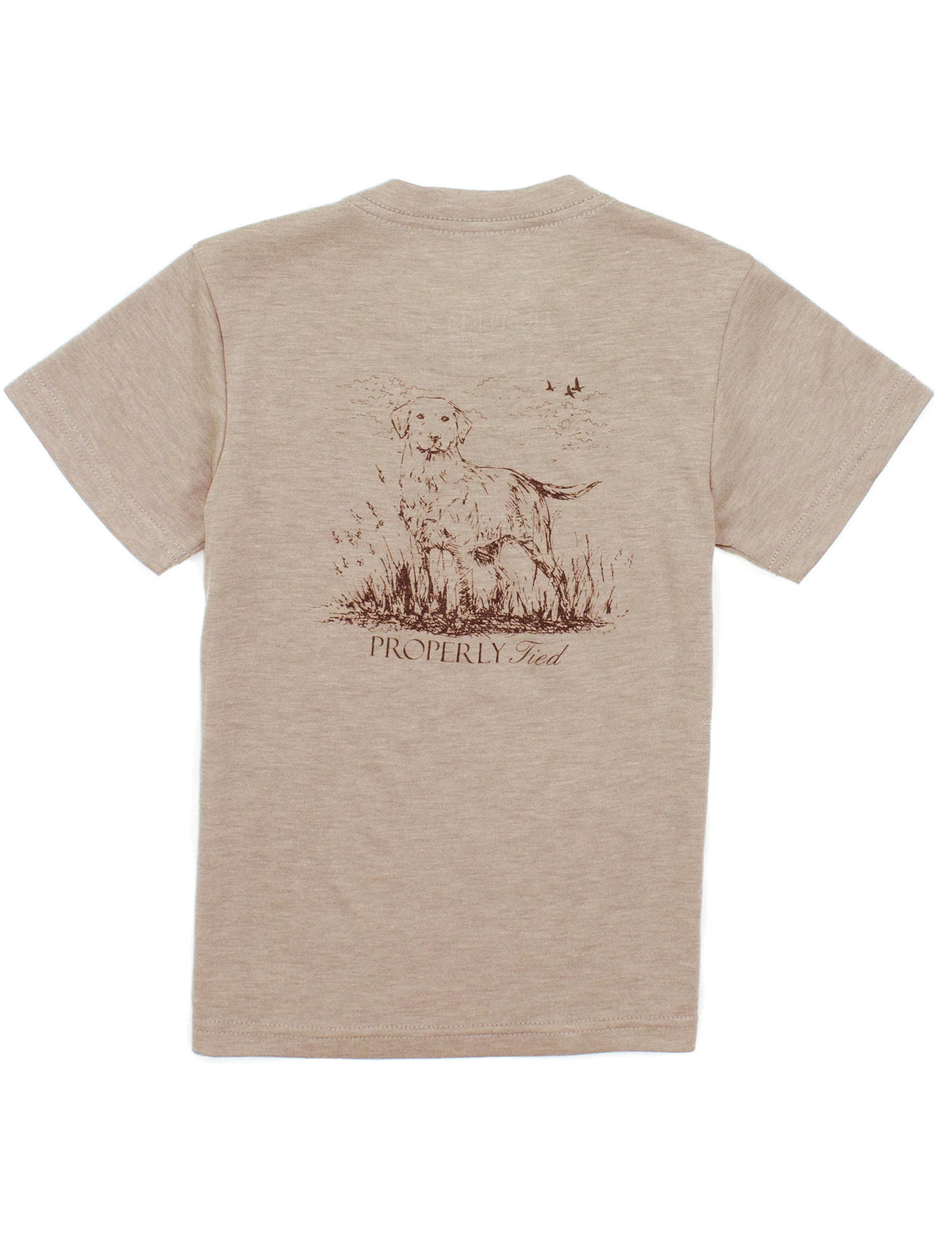 BOYS PORTLAND POCKET TEE LABRADOR SAND