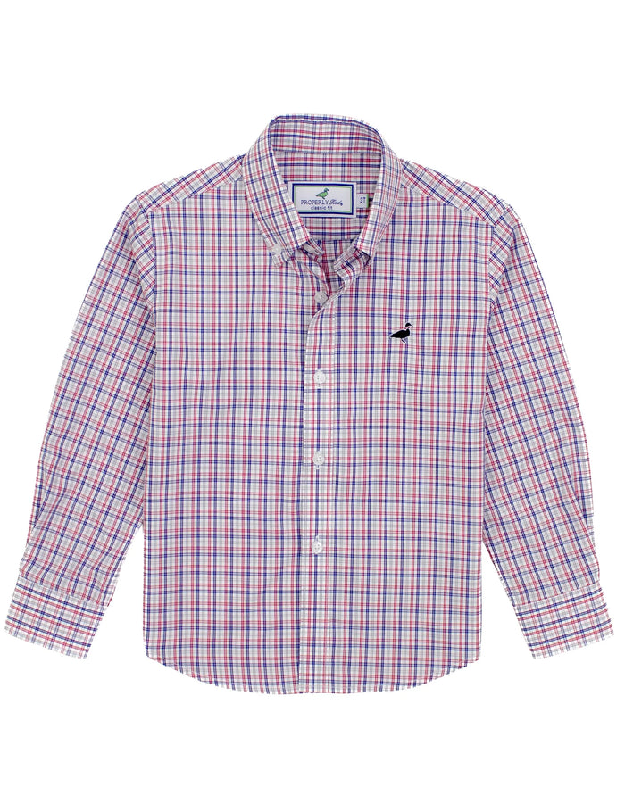 PROPERLY TIED LD BOYS SEASONAL SPORTSHIRT FOXTAIL