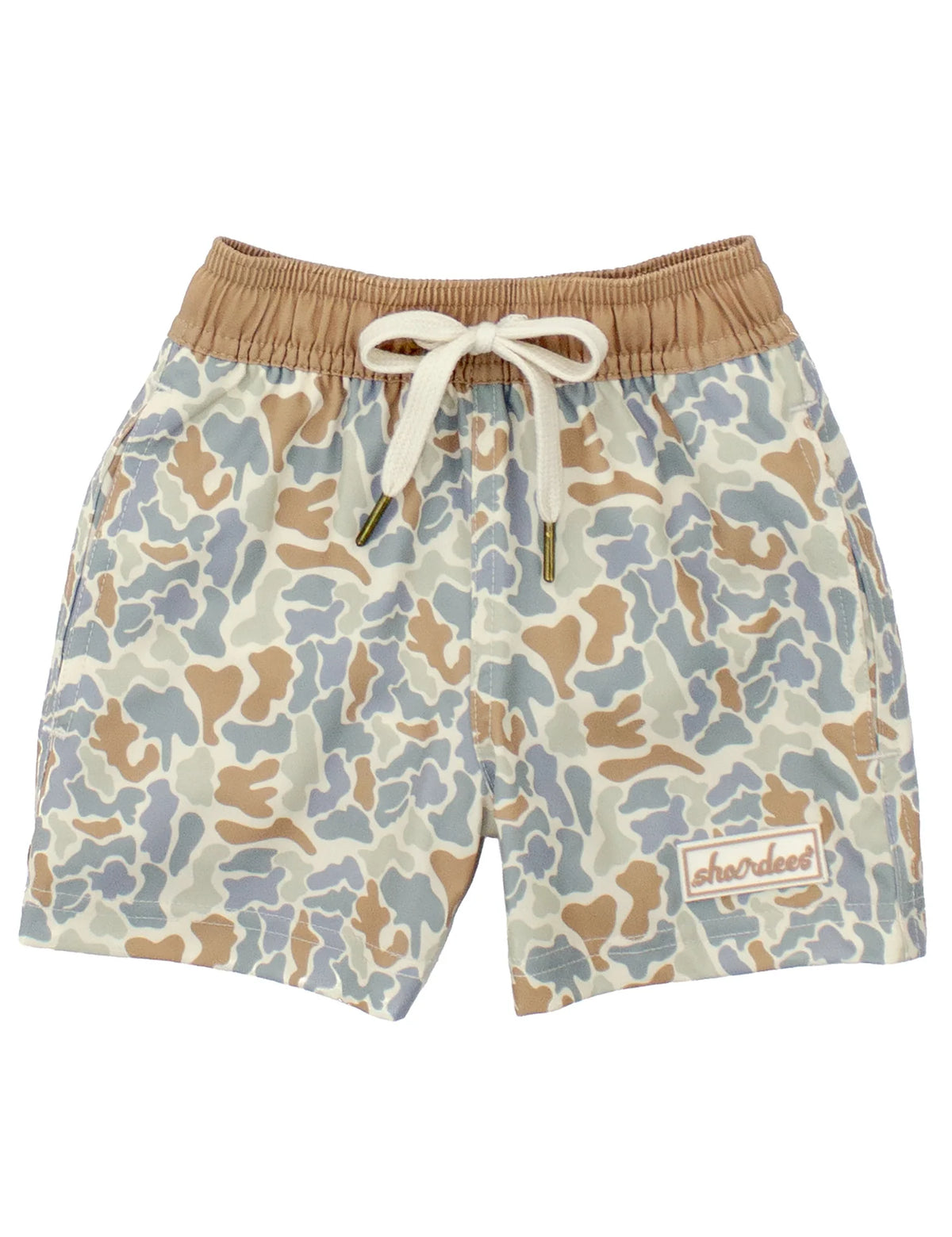 BOYS SHORDEES SWIM TRUNK FIELD CAMO