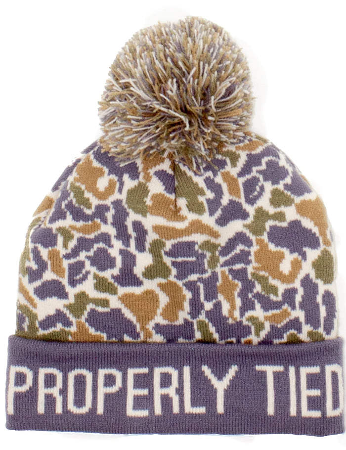 PROPERLY TIED BOYS BREAK BEANIE FIELD CAMO