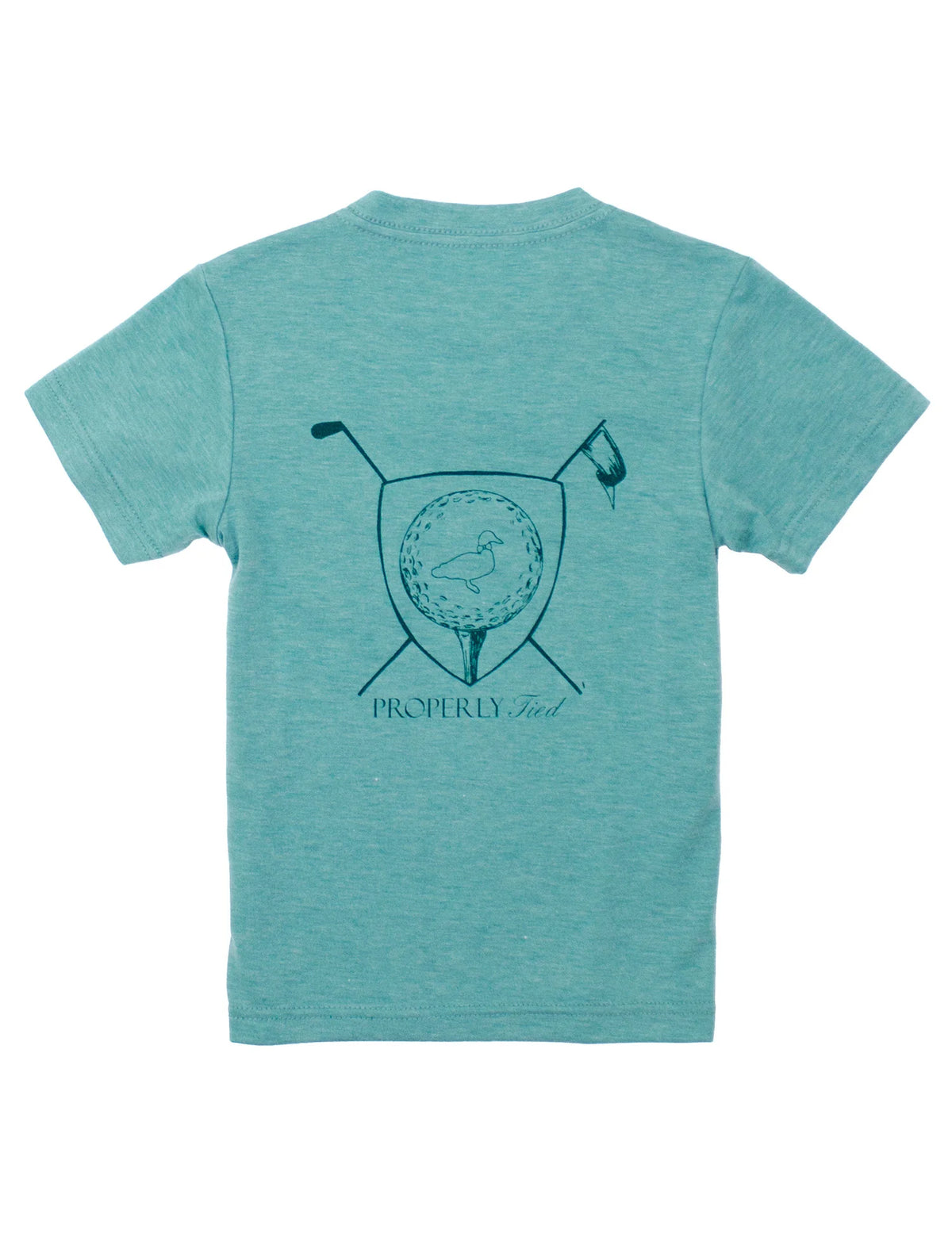 BOYS PORTLAND POCKET TEE TEE TIME CLOVER