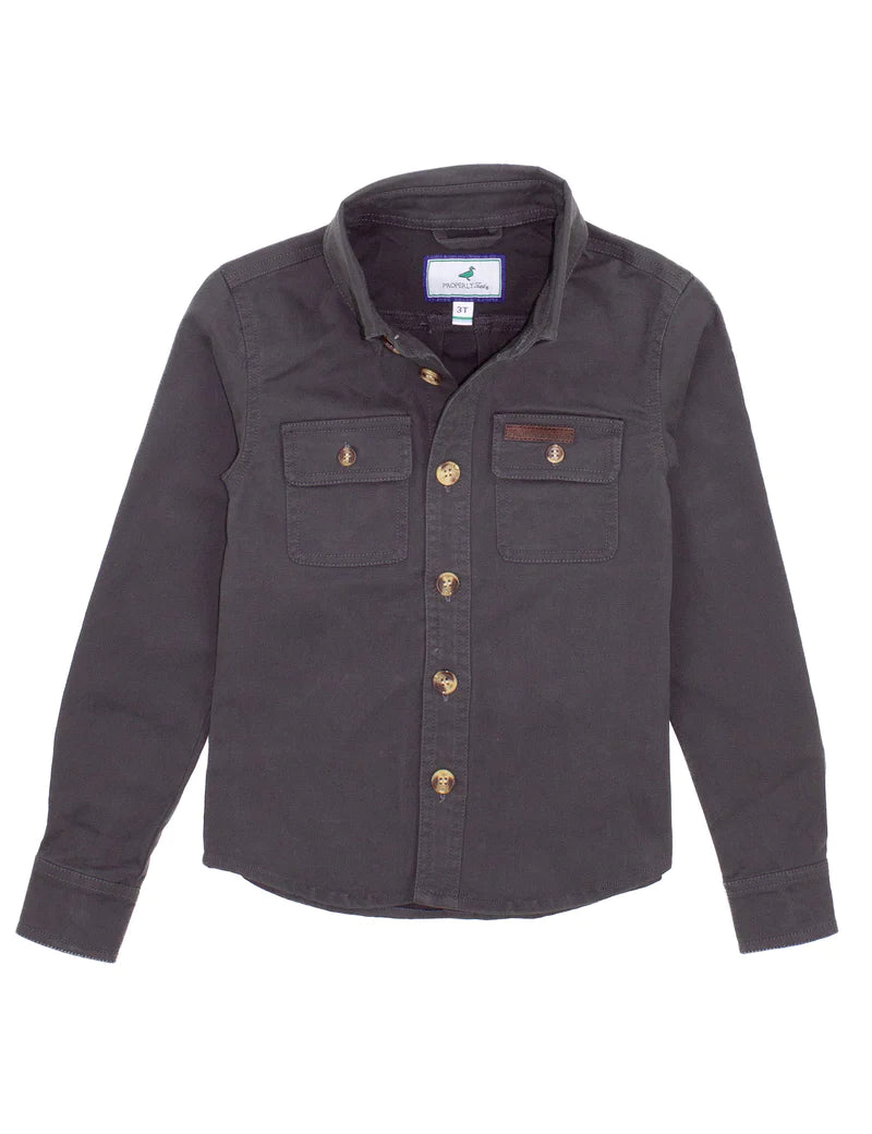 PROPERLY TIED LD HARVEST WORK SHIRT CHARCOAL