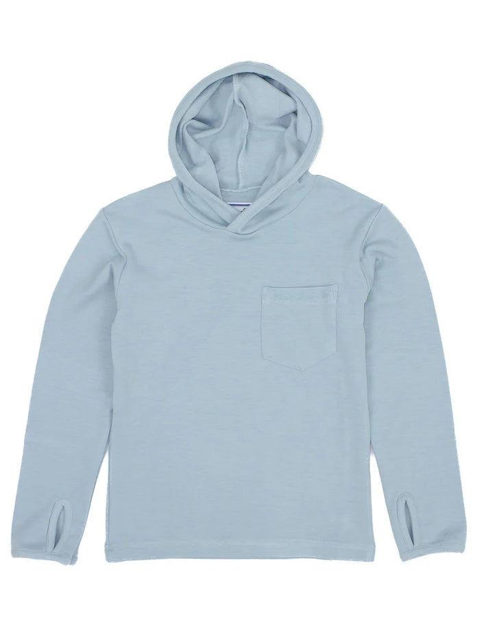 PROPERLY TIED SHORELINE HOODIE LIGHT BLUE