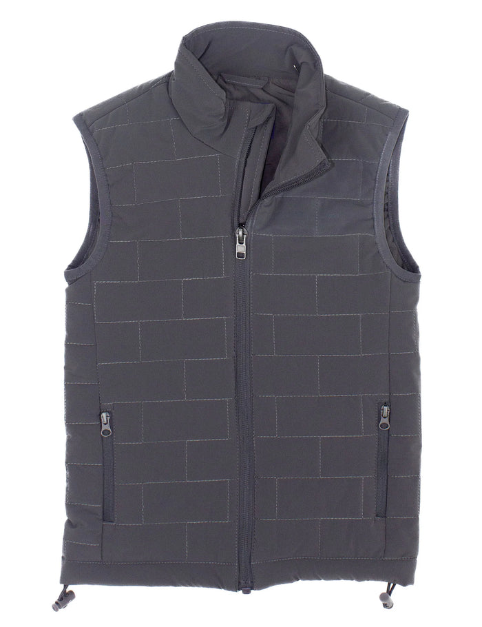 PROPERLY TIED BOYS TUNDRA PUFFER VEST DARK GREY