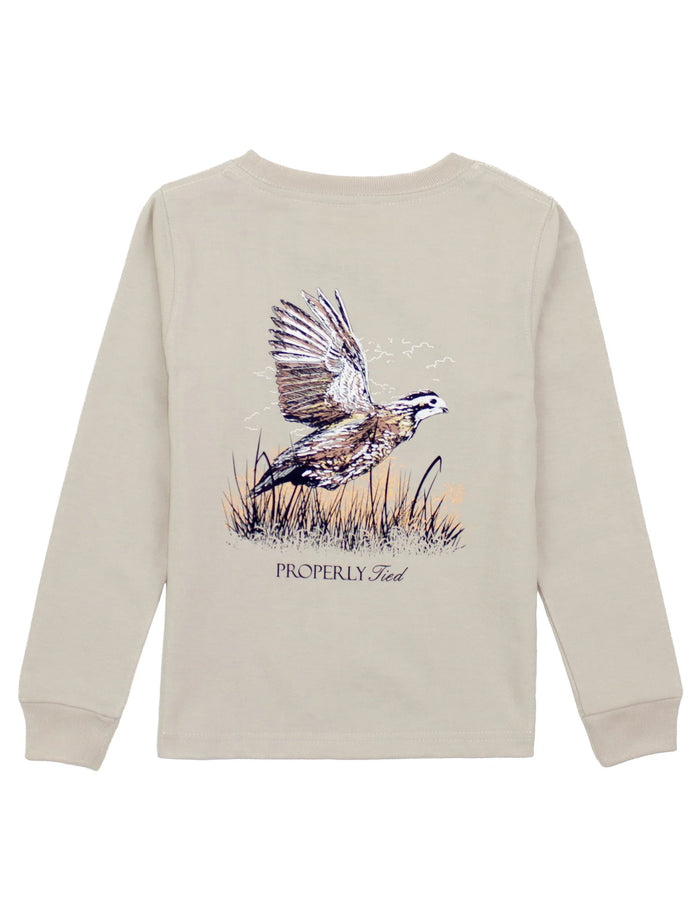 PROPERLY TIED LD BOYS QUAIL LS LINEN