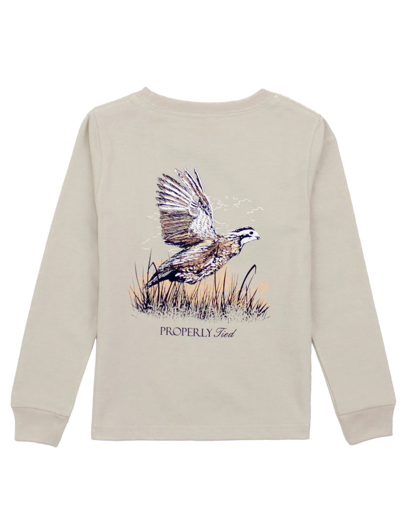 PROPERLY TIED LD BOYS QUAIL LS LINEN