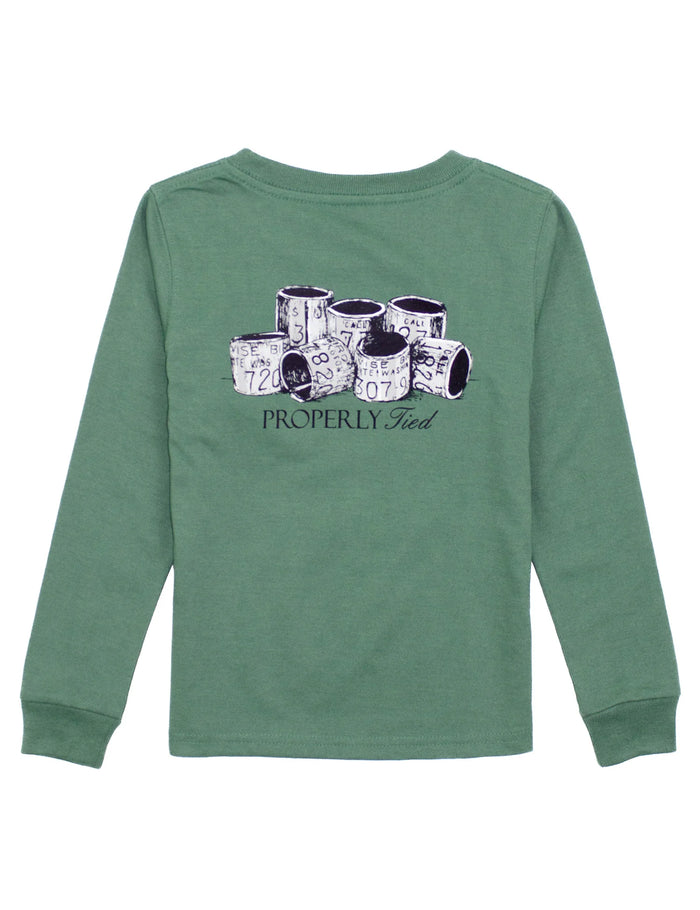 PROPERLY TIED LD BOYS BANDS LS FERN GREEN