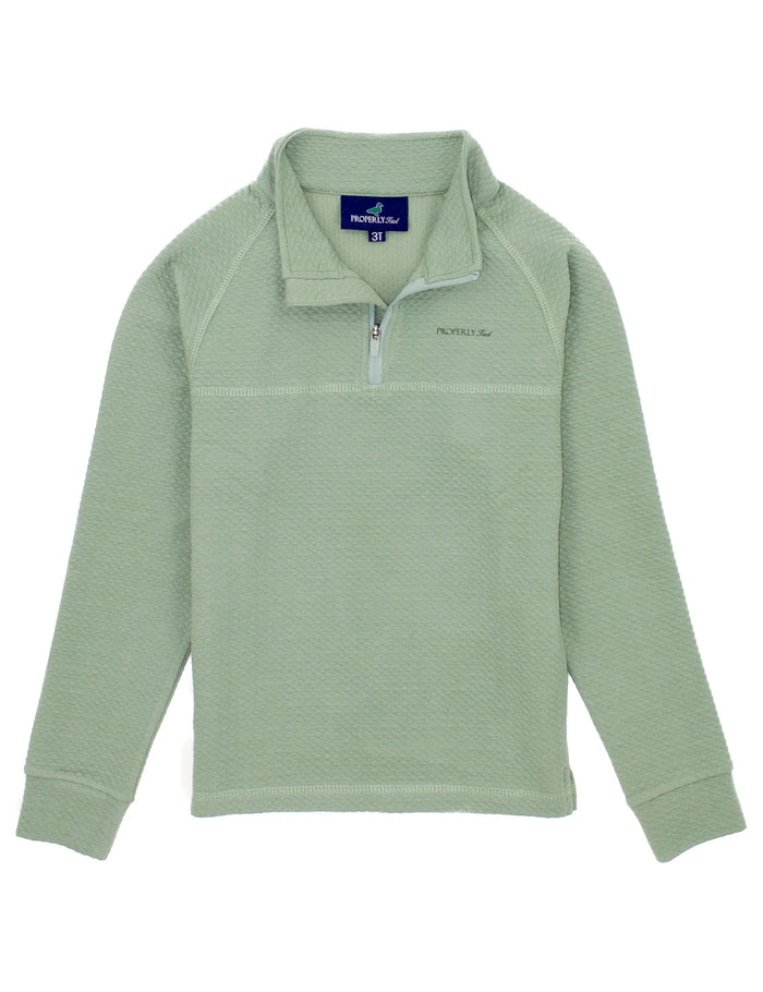 PROPERLY TIED BOYS PALMETTO PULLOVER SAGE