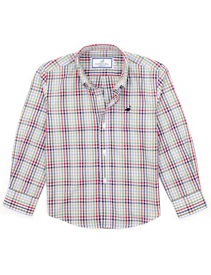 PROPERLY TIED LD BOYS SEASONAL SPORTSHIRT AUTUMN TRAIL