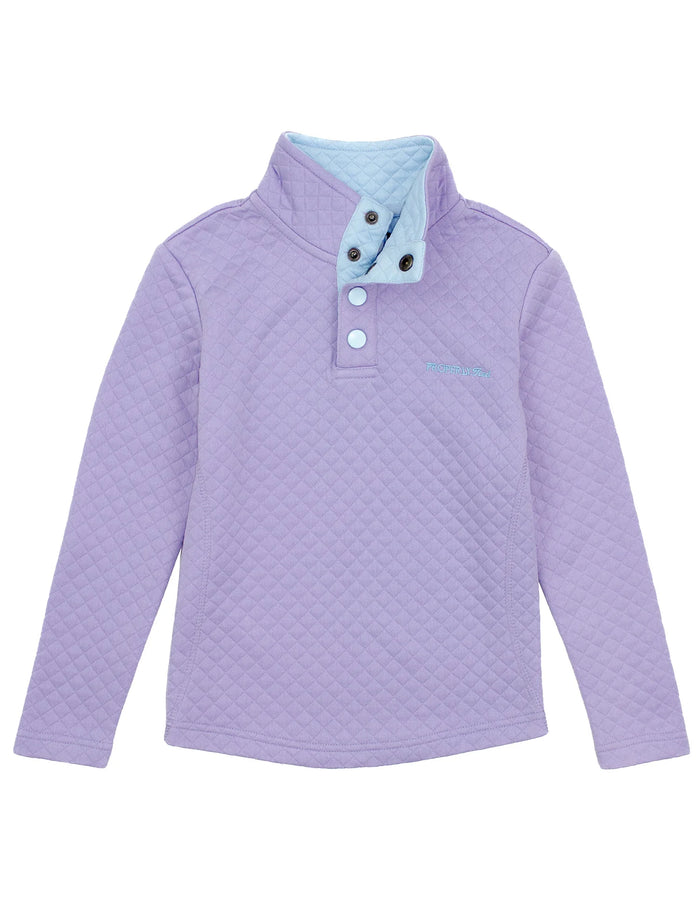 PROPERLY TIED GIRLS SOCIAL PULLOVER PURPLE
