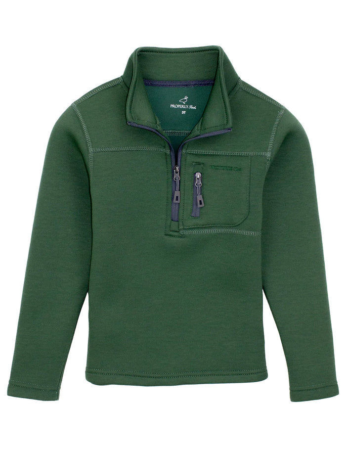 PROPERLY TIED BOYS ARTIC PULLOVER FERN