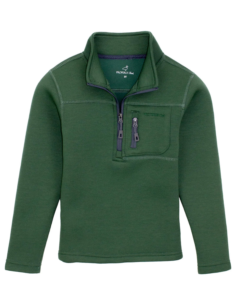 PROPERLY TIED BOYS ARTIC PULLOVER FERN