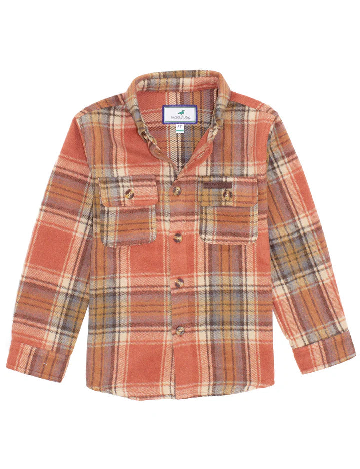 PROPERLY TIED BOYS RANCH FLANNEL JASPER