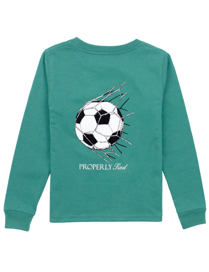 PROPERLY TIED LD BOYS GOAL LS TEAL