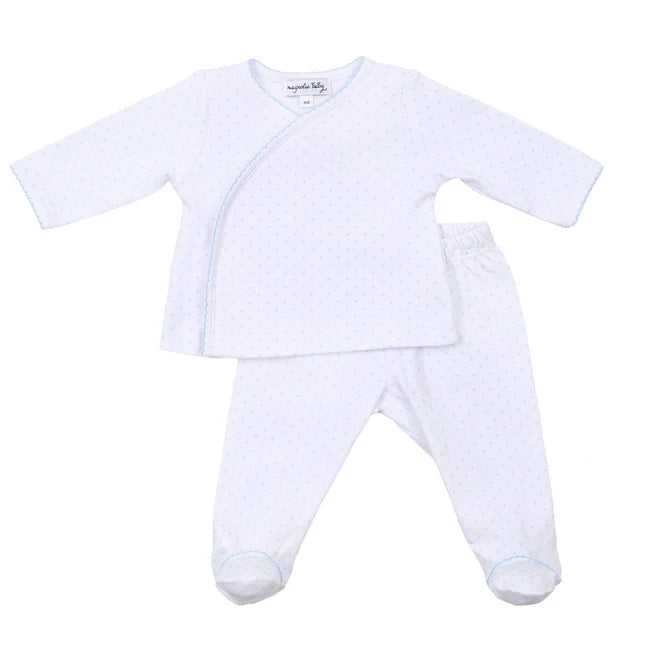 MAGNOLIA BABY MINI DOTS SET LIGHT BLUE