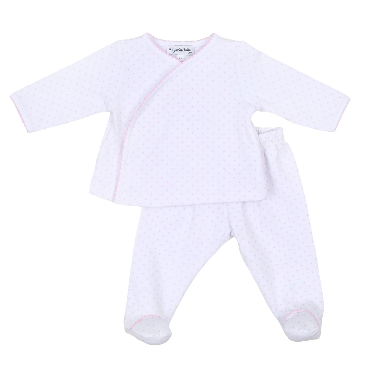 MAGNOLIA BABY MINI DOTS SET LIGHT PINK