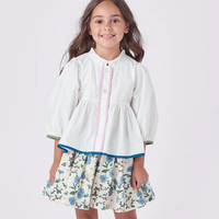 PINK CHICKEN GIANNA SKIRT MELON DAISY FLORAL