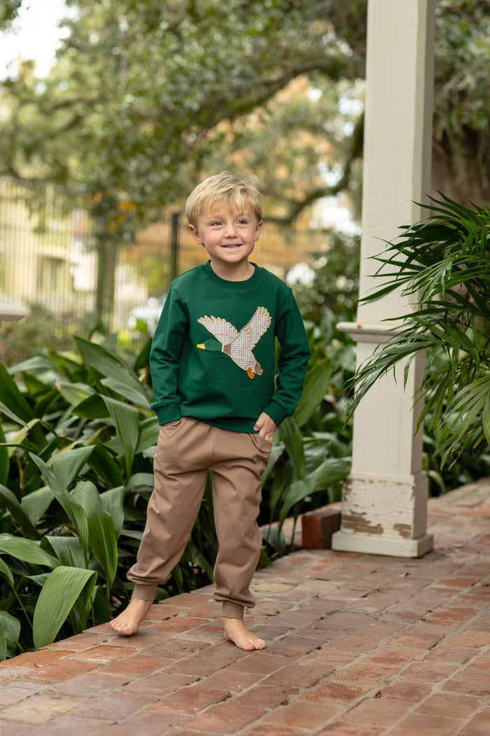 TROTTER STREET FRENCH TERRY PULLOVER MALLARD