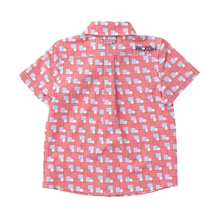 AMERICAN FLAG BUTTON DOWN