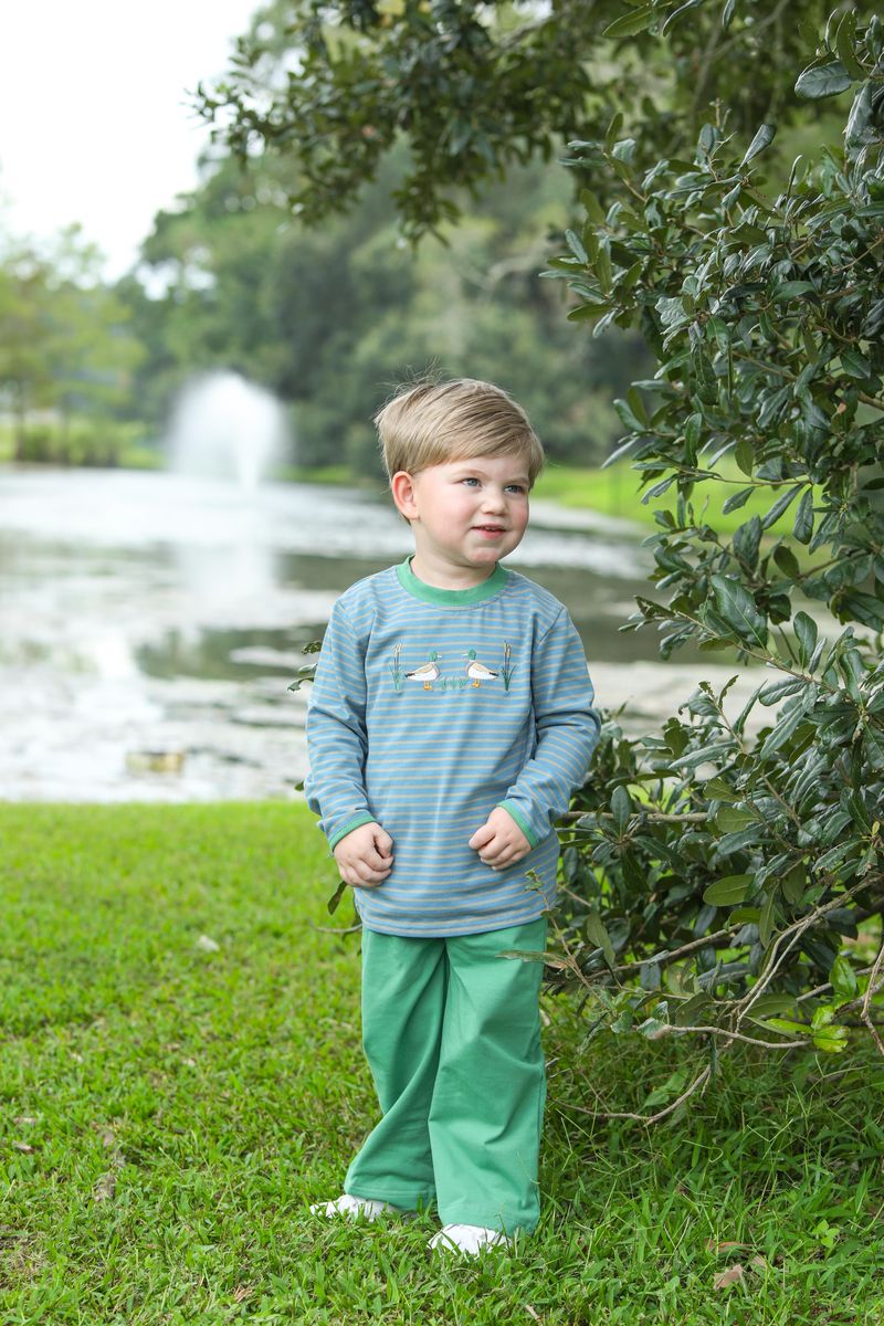 TROTTER STREET MALLARD EMBROIDERY PANTS SET