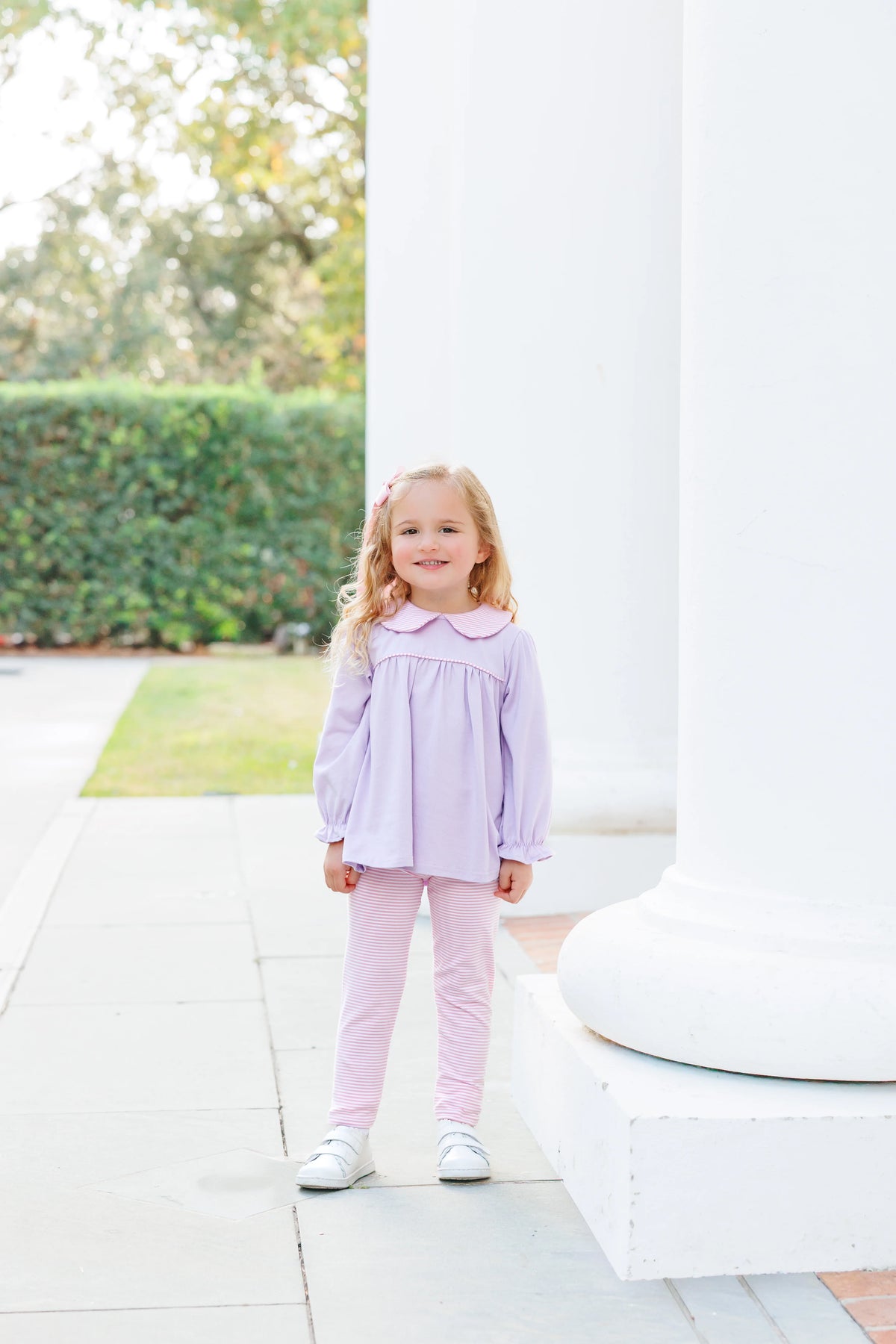 Abigail Pant Set Lavender/Light Pink