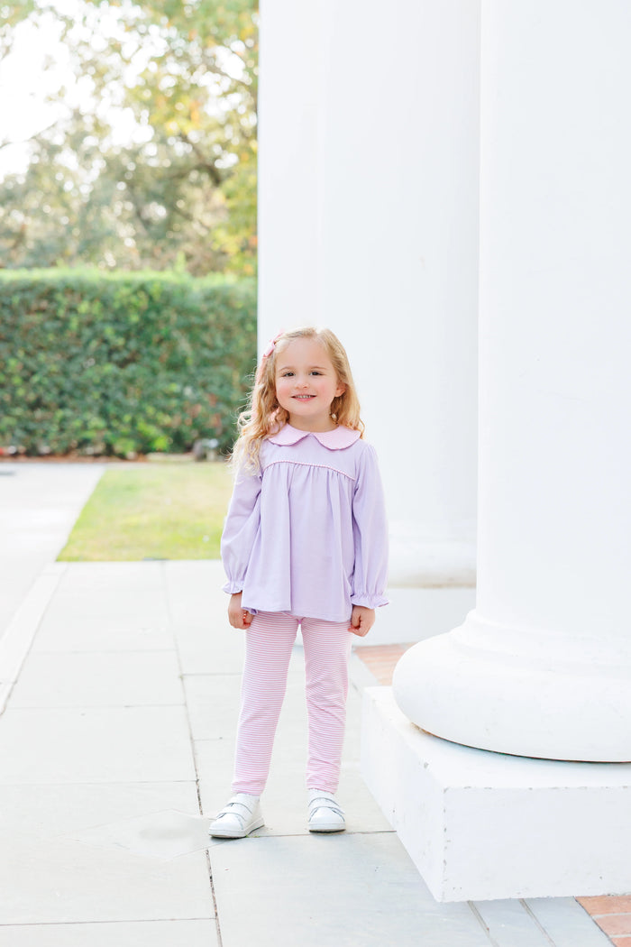 Abigail Pant Set Lavender/Light Pink