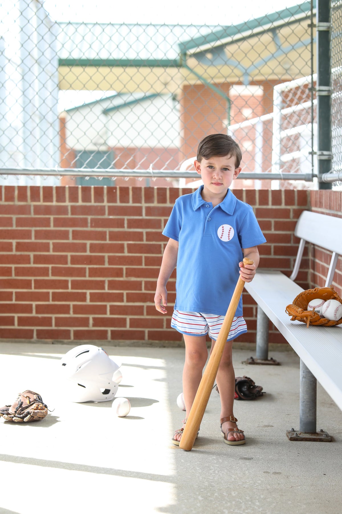 PLAY BALL POLO SHORT SET