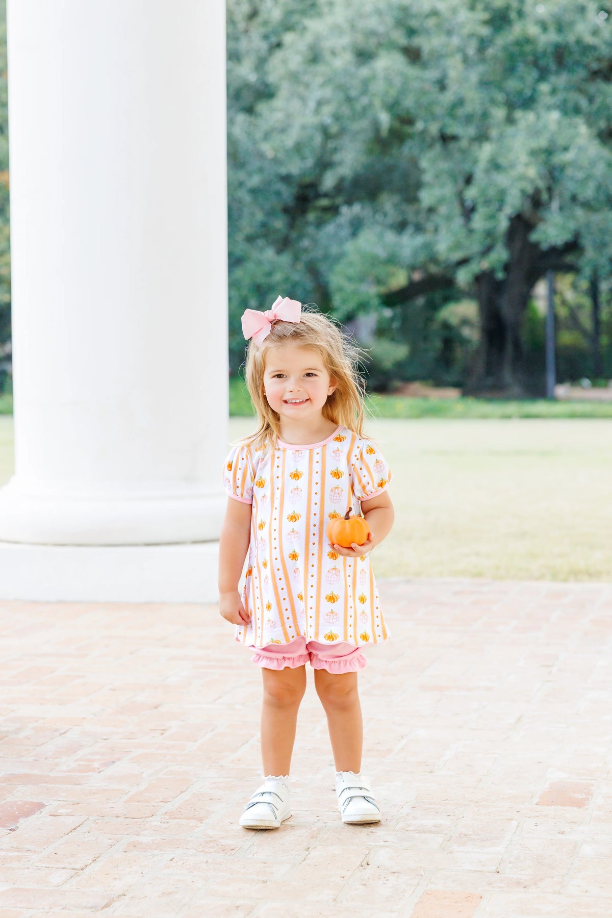 Pumpkin Patch Scalloped Bloomer Set