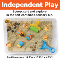 SENSORY BIN CONSTRUCTION ZONE