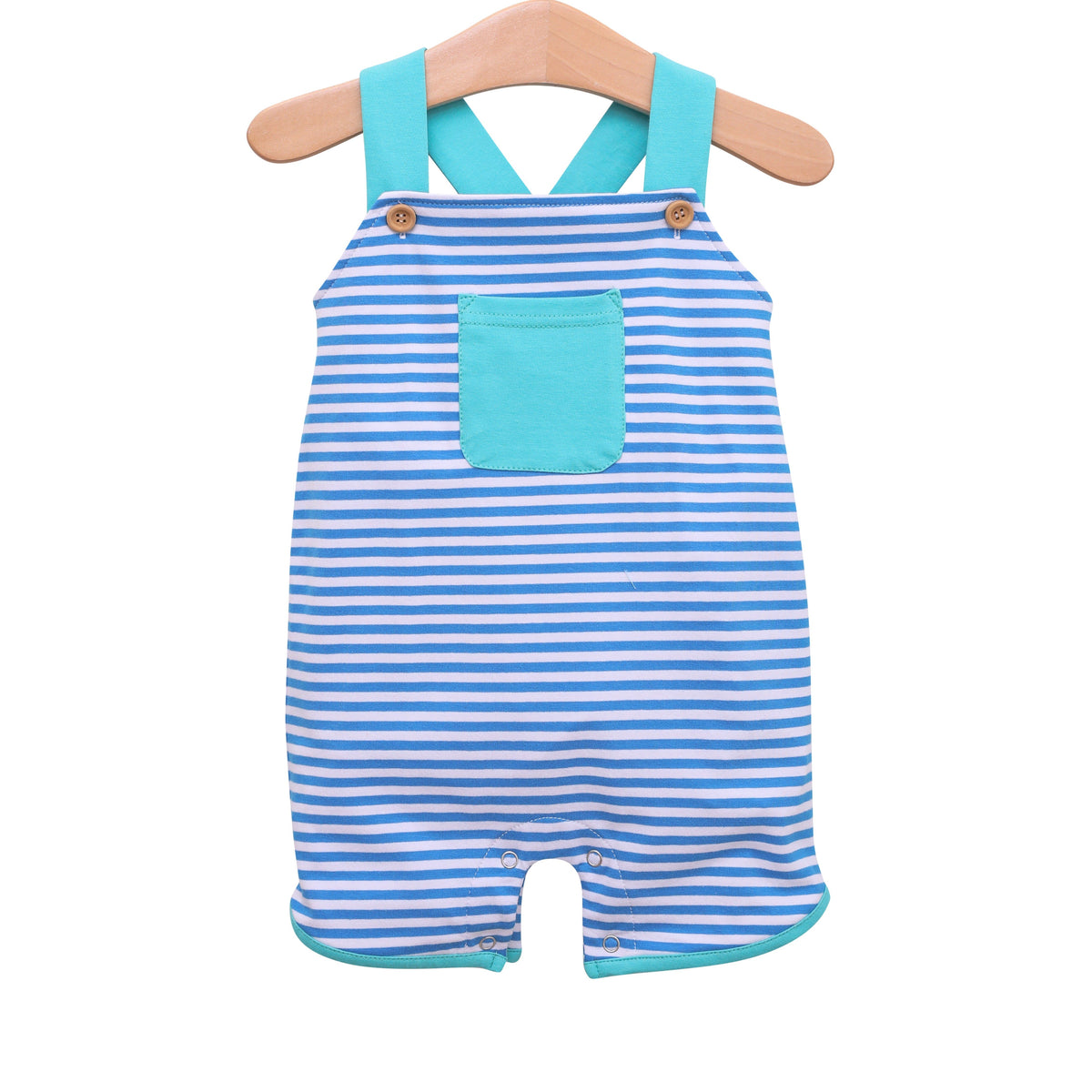 TROTTER STREET OLIVER SHORTALL BLUE STRIPE/TEAL