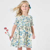 PINK CHICKEN RAQUEL DRESS MELON DAISY FLORAL